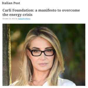 Italian Post - Carli Foundation: a manifesto to overcome the energy crisis