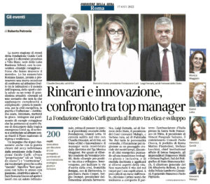 Corriere della Sera Roma - Rincari e innovazione, confronto tra top manager