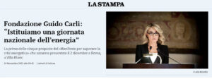La Stampa -  Fondazione Guido Carli: 