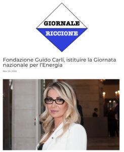 Giornale Riccione - Fondazione Guido Carli, istituire la Giornata nazionale per l’Energia