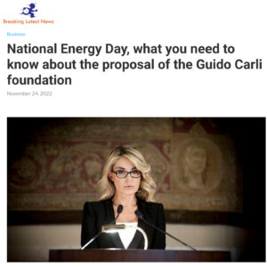 Breaking Latest News - National Energy Day, what you need to know about the proposal of the Guido Carli foundation