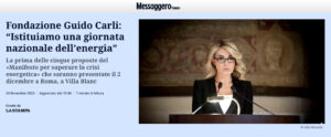 Messaggero Veneto -  Fondazione Guido Carli: 