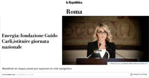 La Repubblica Roma - Energia: fondazione Guido Carli,istituire giornata nazionale