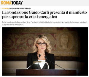 RomaToday - La Fondazione Guido Carli presenta il manifesto per superare la cristi energetica