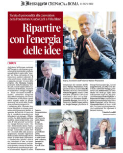 Il Messaggero Roma - Ripartire con l'energia delle idee
