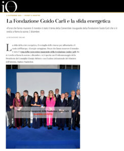 Io Donna - La Fondazione Guido Carli e la sfida energetica