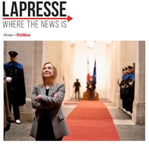 Lapresse - Governo, Meloni: “Fare squadra, nostre porte aperte a tutti”