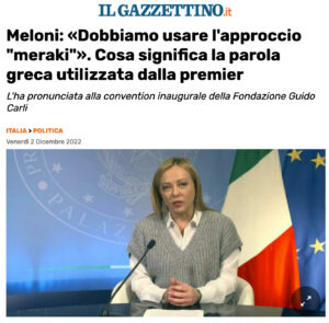 Il Gazzettino - Meloni: «Dobbiamo usare l'approccio 