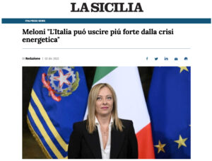 La Sicilia - Meloni 