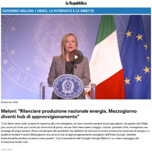 La Repubblica - Meloni: 