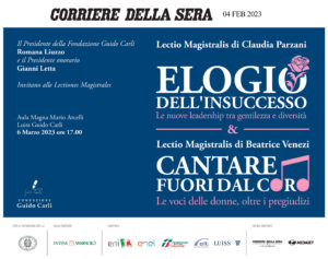 Lectiones Magistrales Claudia Parzani e Beatrice Venezi - Elogio dell'insuccesso e Cantare fuori dal coro - ADV