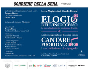 Lectiones Magistrales Claudia Parzani e Beatrice Venezi - Elogio dell'insuccesso e Cantare fuori dal coro - ADV