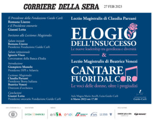 Lectiones Magistrales Claudia Parzani e Beatrice Venezi - Elogio dell'insuccesso e Cantare fuori dal coro - ADV