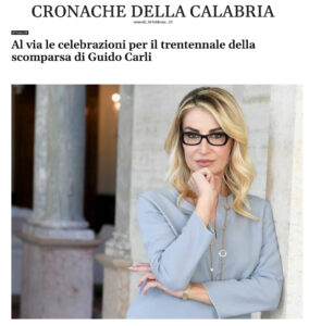 Cronache della Calabria - Al via le celebrazioni per il trentennale della scomparsa di Guido Carli