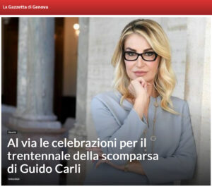 La Gazzetta di Genova - Al via le celebrazioni per il trentennale della scomparsa di Guido Carli