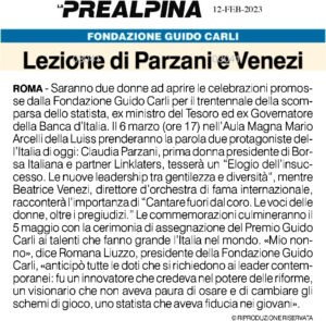 La Prealpina - Lezione di Parzani e Venezi