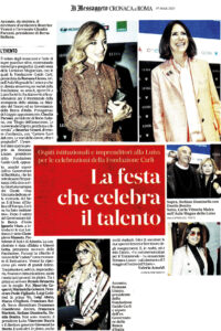 Il Messaggero Cronache di Roma - La festa che celebra il talento