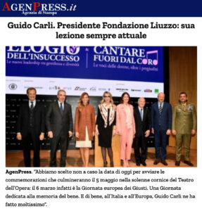 AgenPress - Guido Carli. Presidente Fondazione Romana Liuzzo: sua lezione sempre attuale