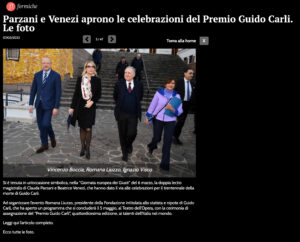 Formiche - Parzani e Venezi aprono le celebrazioni del Premio Guido Carli. Le foto