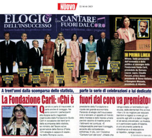 Settimanale Nuovo - La Fondazione Guido carli: «Chi è fuori dal coro va premiato»