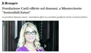 Il Messaggero - Fondazione Carli riflette sul domani, a Montecitorio 