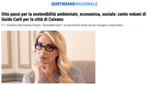 Quotidiano Nazionale - Otto passi per la sostenibilità ambientale, economica, sociale: cento volumi di Guido Carli per la città di Caivano