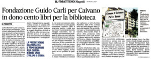 Il Mattino Napoli - Fondazione Guido Carli per Caivano in dono cento libri per la biblioteca