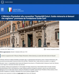 Governo Italiano - ll Ministro Piantedosi alla convention 