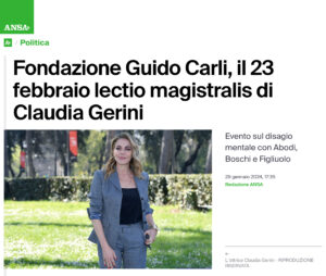 Ansa - Fondazione Guido Carli, il 23 febbraio lectio magistralis di Claudia Gerini