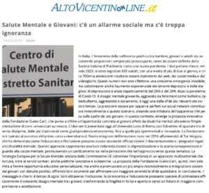 AltoVicentinOnline - Salute Mentale e Giovani: c’è un allarme sociale ma c’è troppa ignoranza