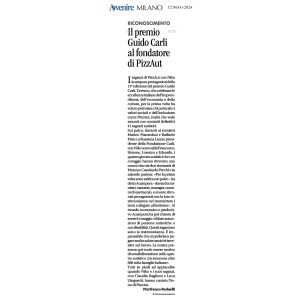 Avvenire Milano - Riconoscimento. Il premio Guido Carli al fondatore di PizzAut