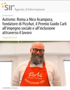 Agensir - Autismo: Roma a Nico Acampora, fondatore di PizzAut, il Premio Guido Carli all’impegno sociale e all’inclusione attraverso il lavoro