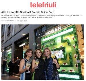 Telefriuli - Alle tre sorelle Nonino il Premio Guido Carli