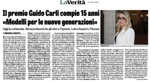 La Verità - II premio Guido Carli compie 15 anni «Modelli per le nuove generazioni»