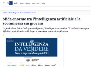 TGR Lazio - Sfida enorme tra l'intelligenza artificiale e la scommessa sui giovani