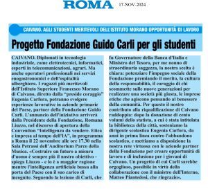 Roma - Progetto Fondazione Guido Carli per gli studenti