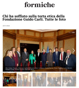 Formiche – Chi ha soffiato sulla torta etica della Fondazione Guido Carli. Tutte le foto