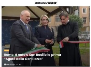 Corriere Flegreo – Roma, è nata a San Basilio la prima “Agorà della Gentilezza”