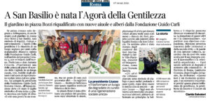 Corriere della Sera Roma - A San Basilio è nata l'Agorà della Gentilezza