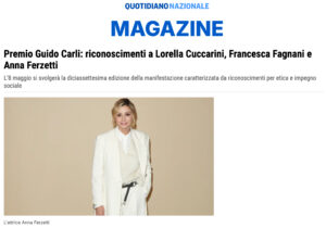 Quotidiano Nazionale - Premio Guido Carli: riconoscimenti a Lorella Cuccarini, Francesca Fagnani e Anna Ferzetti